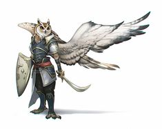 Dnd Owlin Cleric, Owling Dnd Art, Owl Dnd Character, Owl Oc Character, Bladesinger Dnd, Grandparents Painting, D&d Cleric