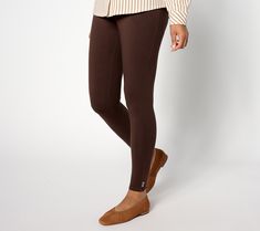 Whether you're running around town or the park, these stretch pants are a fashionable choice. Button details on the hems add a sweet touch. From Denim & Co.® Fashions. Slim Leg Pants, Slim Leg, Stretch Pants, Slim Legs, The Park, Leg Pants, Running, Pants, Trousers