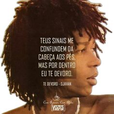 a woman with dreadlocks and a quote from the book te devord - davan