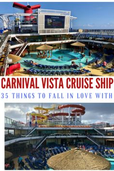 the carnival vista cruise ship is full of things to see and do in love with