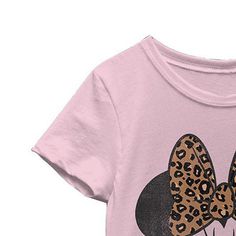 Your little or big girl will love sporting this Disney Minnie Mouse graphic t-shirt as part of her favorite looks. Cut for a regular-fit from 100% cotton with a sweet Minnie Mouse graphic on the front, this short-sleeve crew-neck tee will pair well with jeans, skirts, or shorts. Character: Minnie MouseClosure Type: Pullover HeadFit: Regular FitNeckline: Crew NeckSleeve Length: Short SleeveFiber Content: 100% CottonFabric Description: KnitCare: Machine Wash, Tumble DryCountry of Origin: Imported Disney Minnie Mouse Pink T-shirt, Pink Disney Cotton T-shirt, Cute Pink Minnie Mouse T-shirt, Cotton Minnie Mouse T-shirt With Short Sleeves, Playful Minnie Mouse Crew Neck Top, Cotton Minnie Mouse Short Sleeve T-shirt, Minnie Mouse Cotton T-shirt, Disney Pink Minnie Mouse T-shirt, Casual Pink Minnie Mouse Top