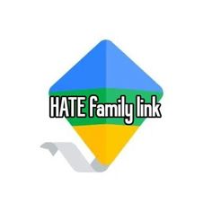 the hate family link logo with an arrow pointing up to it's left side