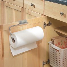 buy paper towel holders at cheap rate in bulk. wholesale & retail home & kitchen storage items store. Cabinet Paper Towel Holder, Walmart Kitchen, Rustic Paper, Paper Towel Holders, Unusual Home, Kitchen Paper Towel, Toilet Paper Storage, Towel Holders, Large Storage Baskets