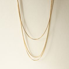 D E T A I L S • Single Chain Necklace• 18k Gold Filled• Length: 18" + 1" extender• Chain Width: 1mm Minimalist Snake Chain Layered Necklace, Minimalist Double Chain Link Necklace, Minimalist Double Strand Delicate Chain Necklace, Everyday Double Chain Necklaces With Rectangular Links, Minimalist Double Chain Yellow Gold Necklace, Minimalist Double Chain Necklace, Everyday Charm Necklaces With Delicate Chain And Square Pendant, Everyday Charm Necklaces With Square Pendant And Delicate Chain, Layering Link Necklace With Box Chain