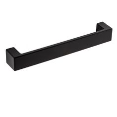 an image of a black towel bar on a white background