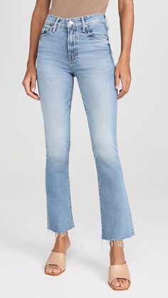 MOTHER The Outsider Flood Fray Jeans | Shopbop Mother Clothing, Mother Jeans, Frayed Jeans, The Outsiders, Clothes Design