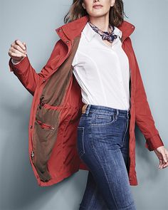 Pack-And-Go Travel Jacket | Orvis $149 Packable Rain Jacket, Madrid Travel, Earthy Style, Travel Jacket, Travel Capsule, Travel Capsule Wardrobe, Spring Trip, Rome Travel, Capsule Wardrobe