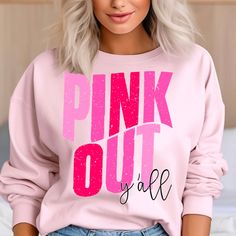 Pink Out Spirit Shirts, Pink Out Shirt Designs, Pink Out Shirts Football, Pink Out Shirts, Tshirt Styling, Cricut Business, Autumn Hair Accessories, Mascot Shirt, Pink Games