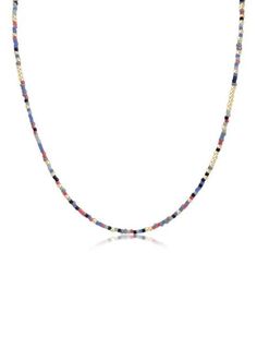 15-inch enewton design Hope Unwritten Choker Necklace in Where My Beaches At, featuring a blend of purple, grey, pink, and blue beads and gold accents Word Bracelet, New Hope, Design Jewelry, Love Is Free, Say Hello, Shop Necklaces, Crab, Sale Items, Seed Beads