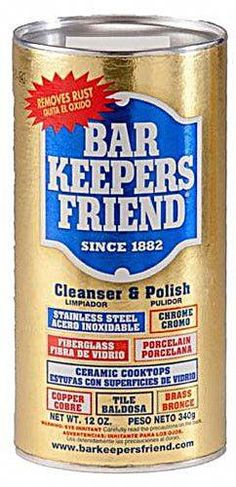 a can of bar keepers friend cleaner and polish