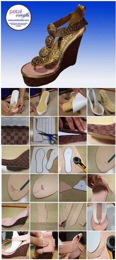 step by step instructions on how to make sandals