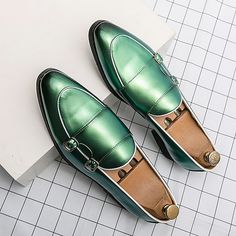 Category:Loafers  Slip-Ons; Upper Materials:PU; Embellishment:Sequin; Season:Spring,Fall; Gender:Men's; Size Suggestion:ONE-SIZE fits S to M, please refer to the Size Chart below.; Toe Shape:Round Toe; Style:Casual,Business; Outsole Materials:TPR (Thermoplastic Rubber),TPU (Thermoplastic Polyurethane); Occasion:Party  Evening,Daily; Closure Type:Loafer; Function:Comfortable,Slip Resistant; Pattern:Solid Colored; Listing Date:06/29/2023; 2024 Trends:Novelty Shoes,Monk Shoes; Foot Length:; SizeChart1_ID:2:184196; Size chart date source:Provided by Supplier.; US Size:; UK Size:14.5; EU Size:50 Men Casual Dress, Shoes Business Casual, Mens Slip Ons, Men Driving, Monk Shoes, Shoes Business, Double Monk Strap, Luxury Designer Shoes, Lit Shoes