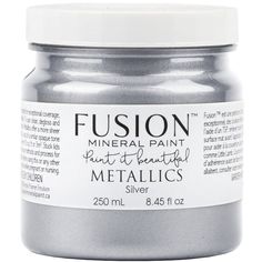 a silver metallic paint can be used as a base for metalic's design