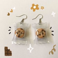 Sandwich Earrings, Funny Earrings, Cream Sandwich, Food Earrings