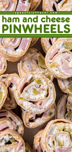 These Ham and Cheese Pinwheels are one of the best Gameday food or tailgating appetizers! They are made with a homemade ranch cream cheese spread, ham, and cheese. Add this to your easy football food ideas! Ham Pinwheels Cream Cheese, Cold Recipes, Ham And Cheese Pinwheels, Pinwheels Recipe, Cheese Pinwheels, Pinwheel Appetizers, Cream Cheese Spread, Fresh Snacks, Easy Sandwich Recipes