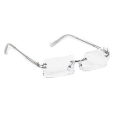 Luxury Mens Clear Tint Lens Square Silver Frame Hip Hop Fashion Rectangle Sunglasses Lens Color: Clear Material: Metal/White Gold Plating Width Size: 53mm Arm Size 133mm Clear Rectangle Glasses Frames, Summer List, Specs Frame, Frameless Sunglasses, Dark Acadamia, Clear Sunglasses, Tinted Glasses, Sunglasses Mens, Rimless Glasses