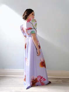 #color_Coral (Banaba + Bayabas Print) Moth In Flight, Lagerstroemia Speciosa, Terno Dress, Filipiniana Dress, Very Peri, Dress Attire, Top Hits, Butterfly Shape, Peachy Pink