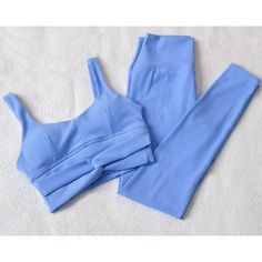 2 Pcs Quick Dry Tracksuit, Seamless Solid Ribbed Sportswear Yoga Set. Material: Cotton Blends Gender: Women Fit: Fits true to size, take your normal size Pattern Type: Solid Feature: Breathable, Quick Dry. Bandeau Swimwear, Gym Tights, Gym Workout Outfits, Clothing Factory, Sports Bra And Leggings, Luxury Wear, High Waist Pants, Yoga Set, Womens Workout Outfits