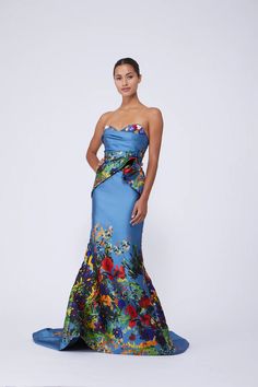 Draped Gown, Mob Dress, Drape Gowns, Floral Outfit, Fashion Is My Passion, Mom Dress, Floral Dress Summer, Summer Floral, Wedding Attire