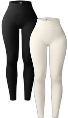 White Compression Seamless Leggings, Seamless Nylon Leggings, Ribbed Full Length Yoga Bottoms, High Stretch Seamless White Leggings, White High Stretch Seamless Leggings, Full Length Seamless Sportswear Bottoms, Seamless Full Length Sportswear Bottoms, Sporty Elastic Tights, Compression Seamless Fabric Tights