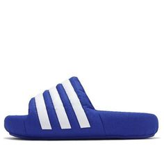 adidas Adilette 24 Slides 'Royal Blue White' IG9300 Adidas Adilette, Royal Blue, Slides, Blue White, Blue And White, Adidas, Blue, White