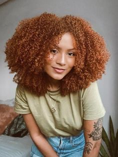 Cheveux Oranges, Curly Cut, Hair Pics, Honey Brown Hair, Ginger Hair Color, Natural Afro Hairstyles, Colored Curly Hair