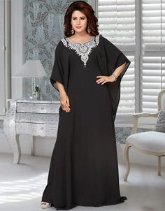 Modest and classy!!😍🔥 Modern Black Georgette Elbow Sleeve Kaftan Order Online: https://bit.ly/3uhAwTv Apply Code : BTGO-30 buy 2 item get 1 at 30% off #kaftan #kaftandress #kaftanstyle #caftan #moroccankaftan #arabicattire #dresses #dress #moroccancaftan Elegant Kaftan With Floral Embroidery For Festive Occasions, Embellished Abaya For Eid, Elegant Festive Kaftan With Floral Embroidery, Elegant Festive Floral Embroidered Kaftan, Festive Elegant Abaya With Floral Embroidery, Evening Kaftan With Floral Embroidery For Eid, Embroidered Kaftan For Wedding, Evening Eid Kaftan With Floral Embroidery, Elegant Embellished Embroidered Dress For Eid