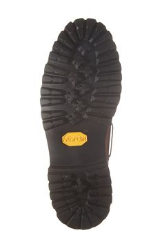 A grippy Vibram® sole keeps you firmly planted in a burnished-leather boat shoe. Lace-up style Leather upper and lining/rubber sole Imported Waterproof Moc Toe Boots With Vibram Sole For Adventure, Hiking Boots With Vibram Sole For Outdoor Activities, Moc Toe Waterproof Boots With Vibram Sole For Adventure, Outdoor Hiking Boots With Rubber Sole And Snip Toe, Waterproof Hiking Boots With Leather Sole And Plain Toe, Hiking Work Boots With Vibram Sole, Waterproof Hiking Boots With Leather Sole, Moc Toe Work Boots With Lug Sole For Outdoor, Leather Hiking Boots With Branded Insole For Outdoor Work