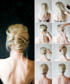 peinado rapido y facil recogido romantico para fiesta Summer Hair Tutorials, Wedding Guest Updo, Guest Hair, French Twist Hair, Wedding Guest Hairstyles, Long Hair Updo, French Twist, Different Hairstyles