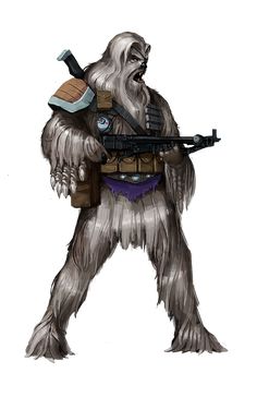 Star Wars Aliens Concept Art, Star Wars Oc Art, Star Wars Wookie, Star Wars Character Design, Star Wars Aliens, Cold Places