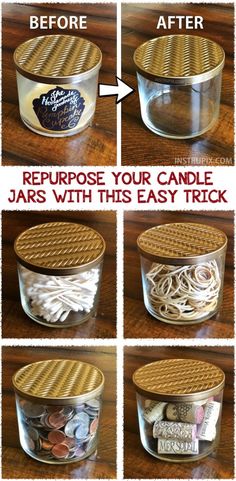 the instructions for how to make an easy diy jar