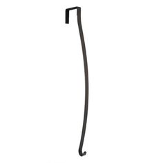 a black metal hook on a white background