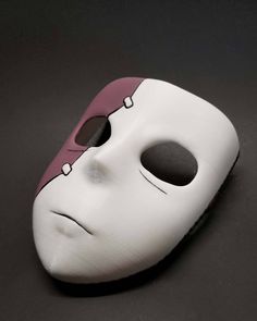 "Made to order is a 3D printed Sally Face mask with the option to include the wig. The mask is airbrushed and hand-painted with acrylic paint. This mask will complete your cosplay look or be a great addition to your Sally Face fan collection. The mask usually ships out within a week from the time of order. Measurements: Small 6\" across by 7.25\" high Regular 6.5\" across by 8\" high Large 7\" across by 9\" high" White Masks For Cosplay Events, White Full Face Mask For Cosplay Events, Artistic White Masks And Prosthetics For Costume, White Full Face Mask For Cosplay, Artistic White Costume Masks And Prosthetics, Artistic White Masks For Costumes, Artistic White Costume Mask, White Mask For Cosplay, Artistic White Masks And Prosthetics For Halloween