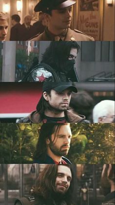 the many faces of tom cruise in captain america 2, from left to right tony starke, jack sparrow, and john falkott