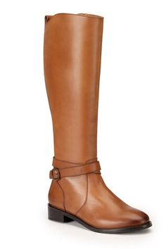 Tan ankle long boots with gold buckle detailing. - Aza Fashions Elegant Wide Calf Riding Boots, Leather Boots With Horsebit Detail For Work, Elegant Boots With Horsebit Detail For Work, Elegant Leather Riding Boots, Elegant Boots With Horsebit Detail And Round Toe, Elegant Leather Boots With Horsebit Detail, Elegant Wide Calf Knee-high Riding Boots, Elegant Knee-high Riding Boots, Elegant Wide Calf Knee-high Boots For Riding