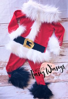 This item is sold as a two piece set: 1x - red stretchy knit tights with black fur added around the bottom 1x - detailed santa style fur top Kids Santa Costume, Fur Top, Santa Costume, Knit Tights, Christmas Costumes, Future Baby, Two Piece Set, Tights, Two Piece