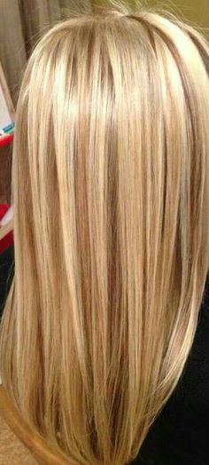 Yellow Blonde Highlights On Brown Hair, Yellow Blonde Hair With Highlights, High And Low Lights Hair Blonde, Caramel Blonde Balayage, Heavy Blonde Highlights, Perfect Blonde Hair, Honey Blonde Hair Color