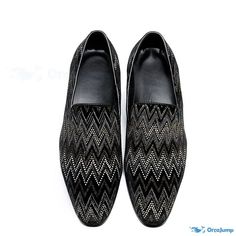 OrcaJump - Personality Casual Slip-on Loafer Heel Stiletto Glue Leather Shoes Party Loafers With Almond Toe Slip-on, Black Almond Toe Slip-ons For Galas, Elegant Black Pointed Toe Slip-ons, Party Loafers With Leather Sole, Slip-on Style, Party Slip-on Loafers With Leather Sole, Party Loafers With Leather Sole, Black Leather Slip-ons For Evening, Black Leather Evening Slip-ons, Party Loafers With Leather Sole And Round Toe