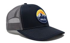 Adventum Colorado was created to encourage outdoor adventure — from hiking, fishing, rock climbing, kayaking, cycling, skiing, mountain climbing and more — Colorado’s beautiful rivers, lakes, forests, mountaintops and trails are all out there for adventurous souls to explore. Our new Adventum Colorado Sunrise trucker hat, featuring a comfortable fit and original design patch, is a stylish snapback that is bound to become your new favorite hat. Features Adventum Colorado original circle art Adjus Adjustable Black Hat For Outdoor Work, Adjustable Navy Hat For Outdoor, Gray Breathable Hats For Outdoor Activities, Blue Breathable Hats For Outdoor Activities, Breathable Gray Hats For Outdoor Activities, Black Functional Hat For Outdoor Activities, Breathable Gray Hat For Outdoor, Functional Black Hat For Hiking, Lightweight Gray Hat For Outdoor Activities