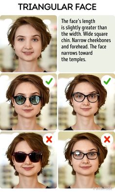 How to Pick the Perfect Sunglasses for Your Face Type Pear Shaped Face, Face Shape Hairstyles, Oval Faces, Face Shape