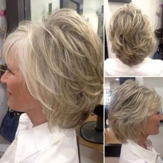 Layered Haircuts For Women, Modern Haircuts, Short Haircut, Short Hair With Bangs, Modern Hairstyles, Feathered Hairstyles