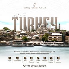 an image of turkey with the word turkey in front of it and birds flying around