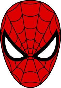 a spiderman face with eyes and headbands on it's sides,