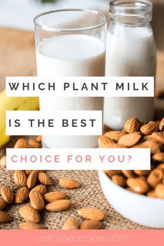 So milk from a cow is grossyesWe’re all on board with that oneyasLuckily we don’t need to drink it anymorebecause there are a plethora of plant milks that are easily available… Milk Juice Recipes, Lazy Vegan Recipes, Vegan B12, Vegetarian Food Ideas, Pros And Cons List, Lazy Vegan, Soya Milk, Hazelnut Milk