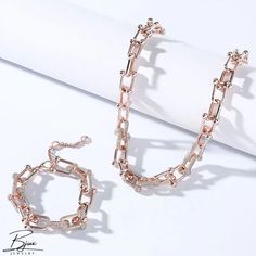 Bjux - Herradura cadena con diamantes collar geométrico vintage cadena en forma de U de lujo Formal Rose Gold Metal Chain Necklace, Rose Gold Metal Chain Necklace, Rose Gold Metal Chain Link Necklace, Rose Gold Chain Link Necklace, Elegant Chain Link Rhinestone Necklace For Party, Formal Rhinestone Necklace With Metal Chain, Formal Rhinestone Necklace With Adjustable Chain, Elegant Jewelry With Rectangular Links Chain Strap, Elegant Necklace With Rectangular Links And Chain Strap