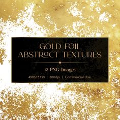 gold foil abstract textures for photoshopped