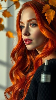 5 Ways to Rock Fall Red Hair Color Like a Pro Fall Red Hair Color, Fall Red Hair, Vibrant Red Hair, Red Hair Looks, Blue Eyes Pop, Red Hair Color