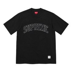 Supreme Sketch Embroidered S/S T-Shirt 'Black White' SUP-SS23-013 Black Shirt, Sketch, Black White, Black And White, T Shirt, White, Black