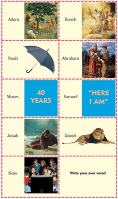 a poster with pictures of people and animals on it's sides, including an umbrella