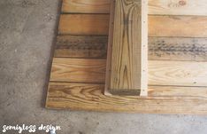 a piece of wood sitting on top of a wooden floor